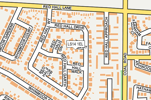 LS14 1EL map - OS OpenMap – Local (Ordnance Survey)