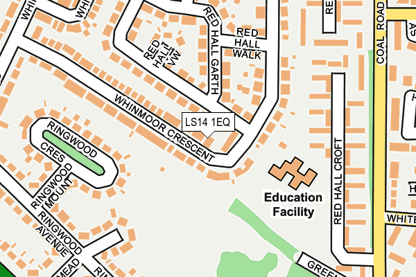LS14 1EQ map - OS OpenMap – Local (Ordnance Survey)