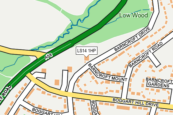LS14 1HP map - OS OpenMap – Local (Ordnance Survey)