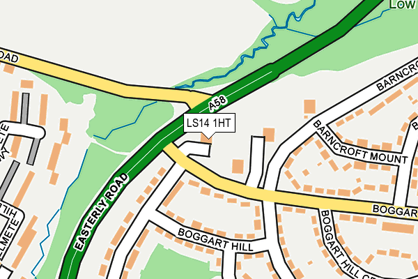 LS14 1HT map - OS OpenMap – Local (Ordnance Survey)