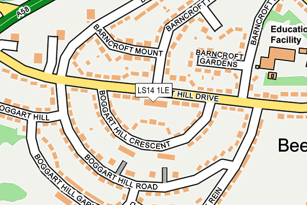 LS14 1LE map - OS OpenMap – Local (Ordnance Survey)
