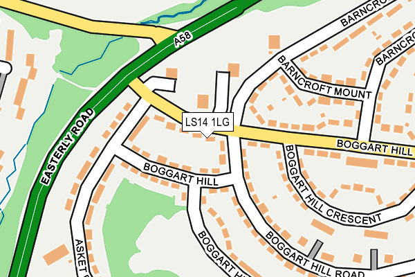 LS14 1LG map - OS OpenMap – Local (Ordnance Survey)