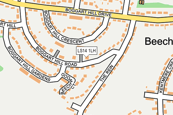 LS14 1LH map - OS OpenMap – Local (Ordnance Survey)