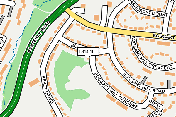 LS14 1LL map - OS OpenMap – Local (Ordnance Survey)