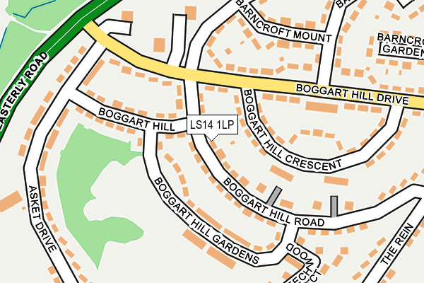 LS14 1LP map - OS OpenMap – Local (Ordnance Survey)