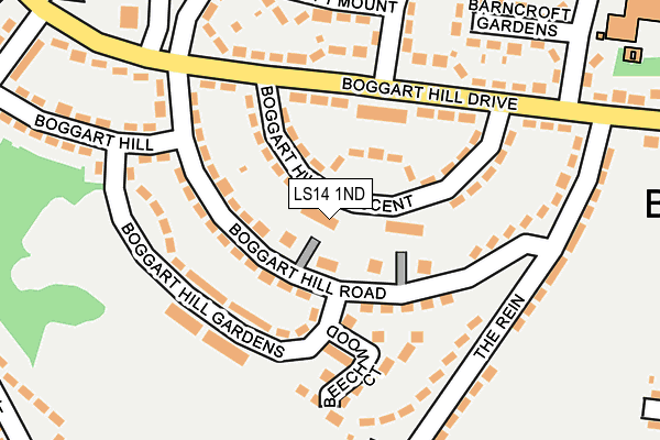 LS14 1ND map - OS OpenMap – Local (Ordnance Survey)