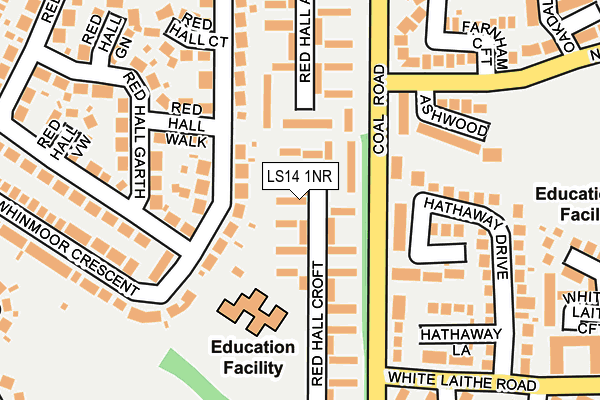 LS14 1NR map - OS OpenMap – Local (Ordnance Survey)