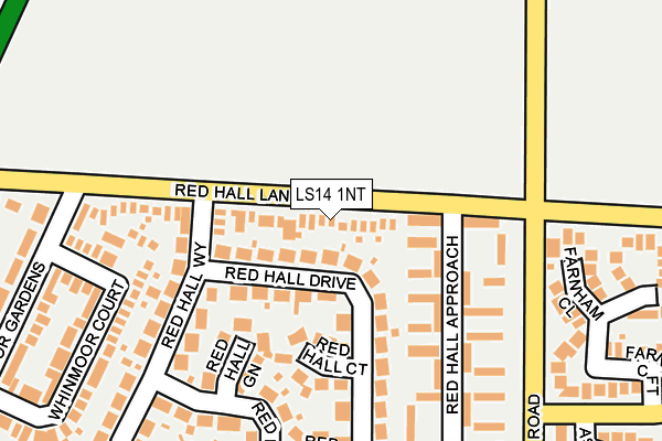 LS14 1NT map - OS OpenMap – Local (Ordnance Survey)