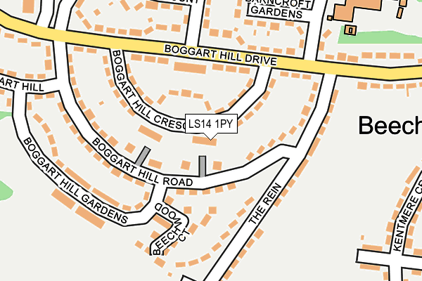 LS14 1PY map - OS OpenMap – Local (Ordnance Survey)