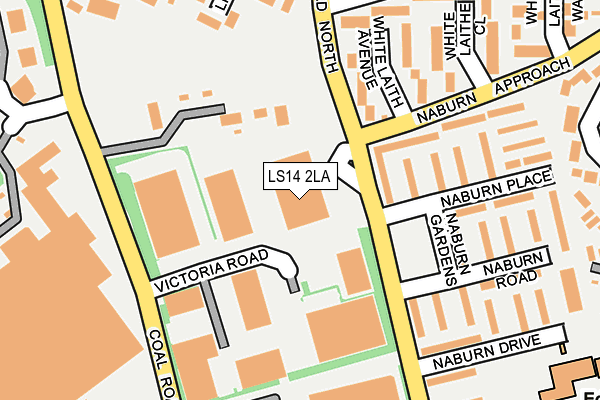 LS14 2LA map - OS OpenMap – Local (Ordnance Survey)