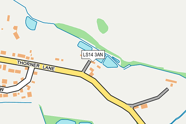 LS14 3AN map - OS OpenMap – Local (Ordnance Survey)