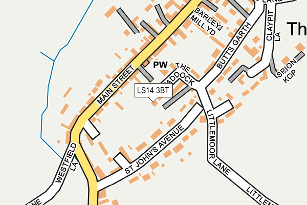LS14 3BT map - OS OpenMap – Local (Ordnance Survey)
