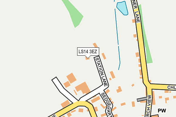LS14 3EZ map - OS OpenMap – Local (Ordnance Survey)