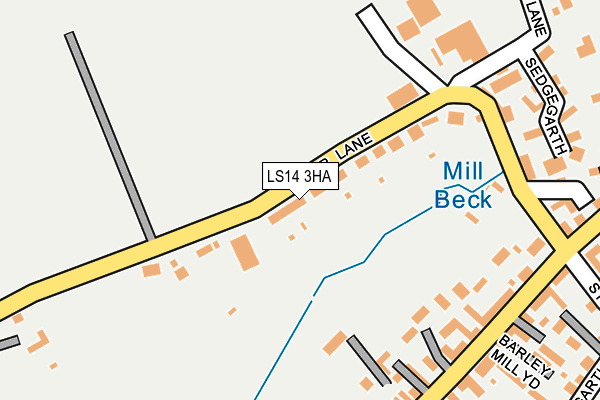 LS14 3HA map - OS OpenMap – Local (Ordnance Survey)