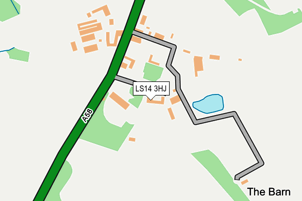 LS14 3HJ map - OS OpenMap – Local (Ordnance Survey)