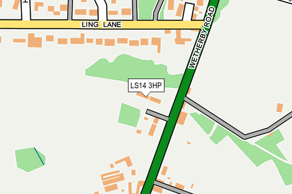 LS14 3HP map - OS OpenMap – Local (Ordnance Survey)