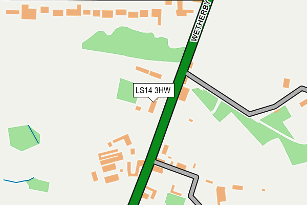 LS14 3HW map - OS OpenMap – Local (Ordnance Survey)