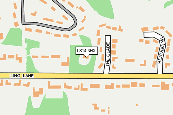 LS14 3HX map - OS OpenMap – Local (Ordnance Survey)