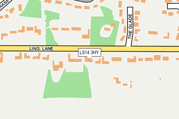 LS14 3HY map - OS OpenMap – Local (Ordnance Survey)