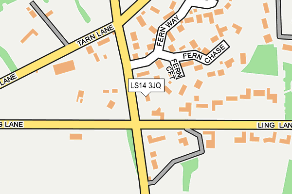 LS14 3JQ map - OS OpenMap – Local (Ordnance Survey)