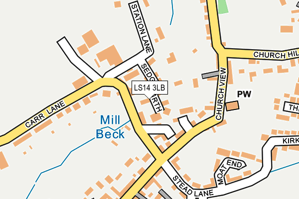 LS14 3LB map - OS OpenMap – Local (Ordnance Survey)