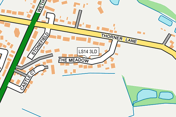 LS14 3LD map - OS OpenMap – Local (Ordnance Survey)