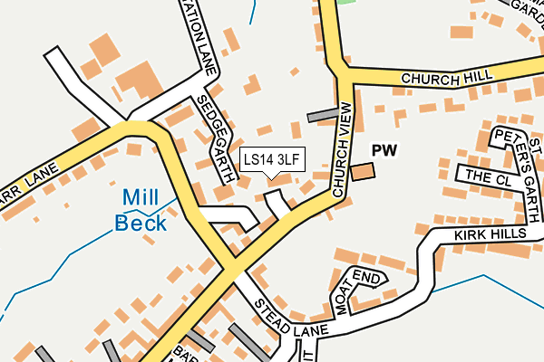 LS14 3LF map - OS OpenMap – Local (Ordnance Survey)