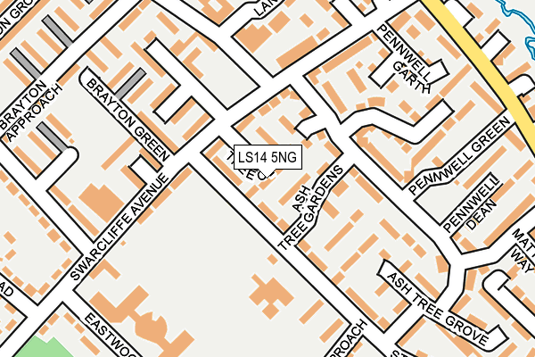 LS14 5NG map - OS OpenMap – Local (Ordnance Survey)