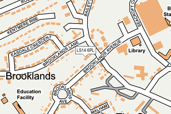 LS14 6PL map - OS OpenMap – Local (Ordnance Survey)