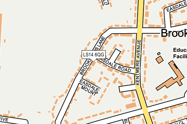 LS14 6QG map - OS OpenMap – Local (Ordnance Survey)