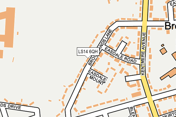 LS14 6QH map - OS OpenMap – Local (Ordnance Survey)