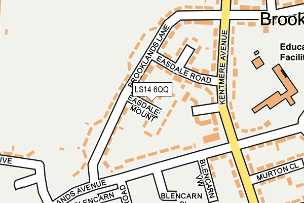 LS14 6QQ map - OS OpenMap – Local (Ordnance Survey)