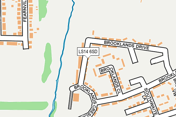 LS14 6SD map - OS OpenMap – Local (Ordnance Survey)