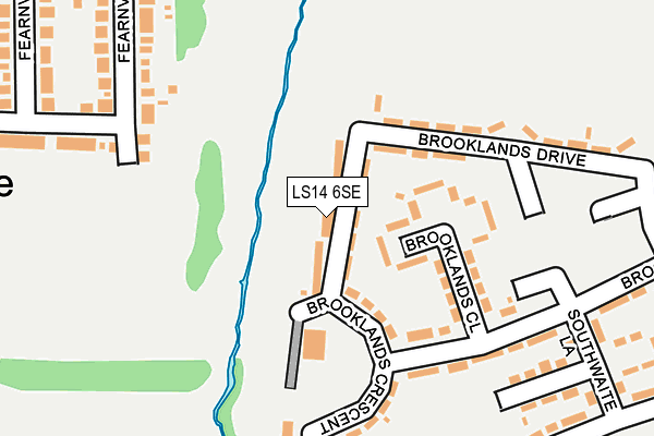 LS14 6SE map - OS OpenMap – Local (Ordnance Survey)