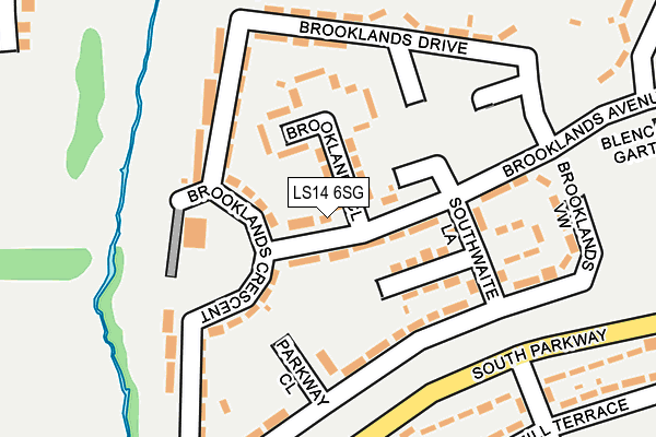 LS14 6SG map - OS OpenMap – Local (Ordnance Survey)