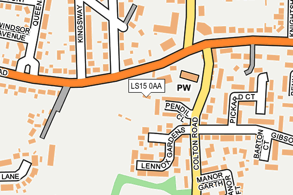 LS15 0AA map - OS OpenMap – Local (Ordnance Survey)