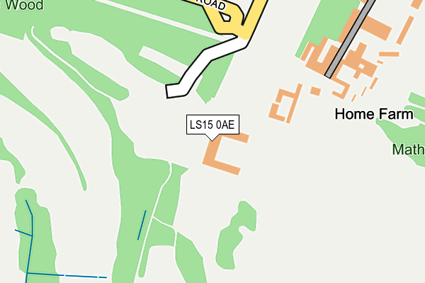 LS15 0AE map - OS OpenMap – Local (Ordnance Survey)