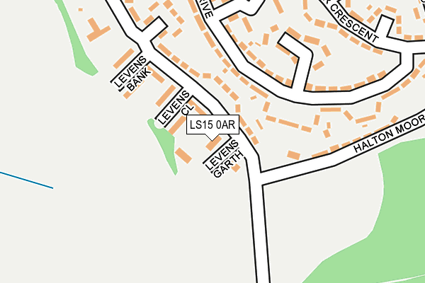 LS15 0AR map - OS OpenMap – Local (Ordnance Survey)