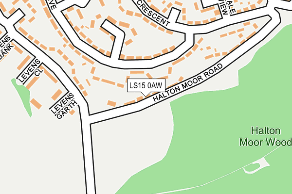 LS15 0AW map - OS OpenMap – Local (Ordnance Survey)