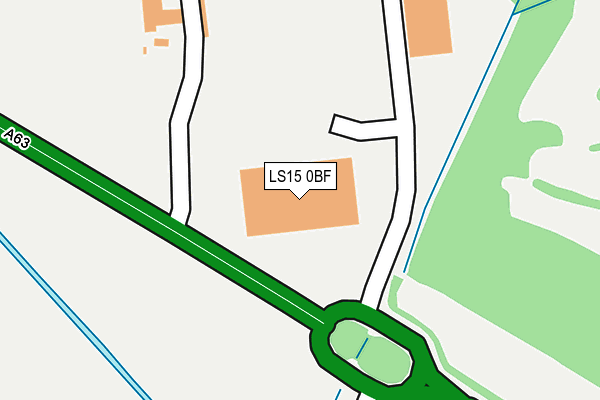 LS15 0BF map - OS OpenMap – Local (Ordnance Survey)