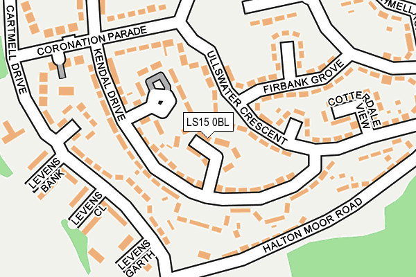 LS15 0BL map - OS OpenMap – Local (Ordnance Survey)