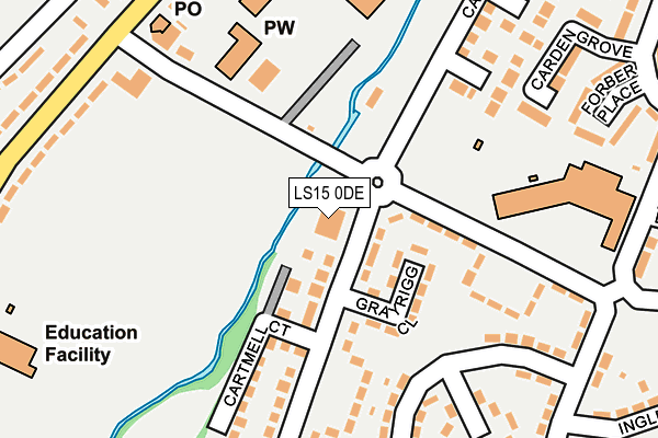LS15 0DE map - OS OpenMap – Local (Ordnance Survey)