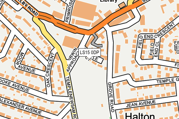 LS15 0DP map - OS OpenMap – Local (Ordnance Survey)