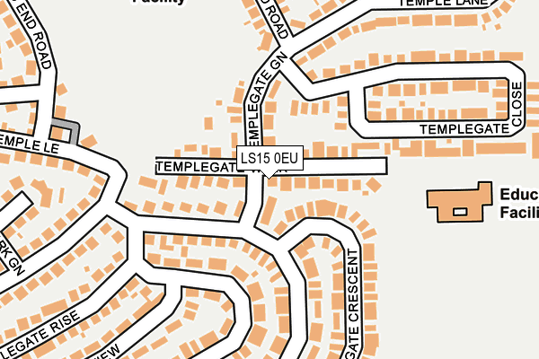 LS15 0EU map - OS OpenMap – Local (Ordnance Survey)