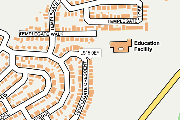 LS15 0EY map - OS OpenMap – Local (Ordnance Survey)