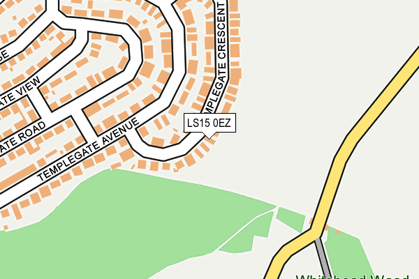 LS15 0EZ map - OS OpenMap – Local (Ordnance Survey)