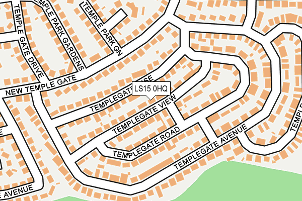LS15 0HQ map - OS OpenMap – Local (Ordnance Survey)