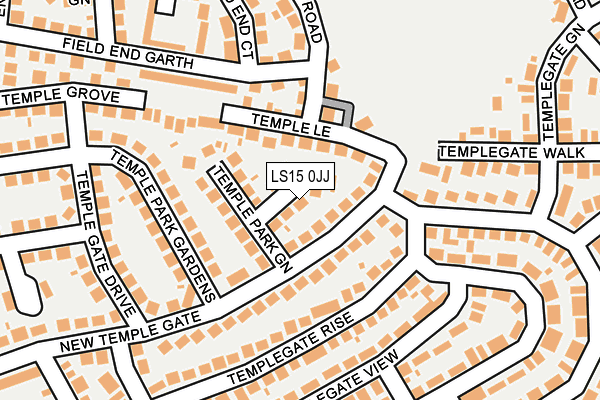 LS15 0JJ map - OS OpenMap – Local (Ordnance Survey)