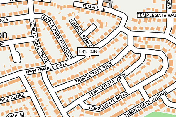 LS15 0JN map - OS OpenMap – Local (Ordnance Survey)