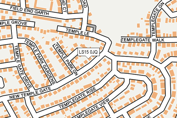 LS15 0JQ map - OS OpenMap – Local (Ordnance Survey)